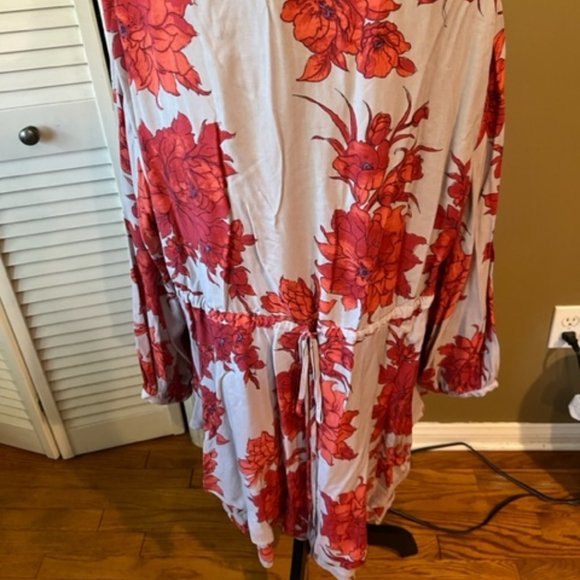 Free People Floral Ruffle Mini Dress - Picture 2 of 5